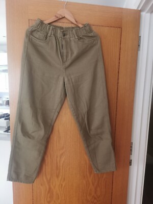 H&m Mom Khaki Trousers /Jeans UK
