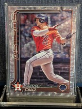 2025 Topps Series 1 - Yainer Diaz #299 Silver Cracked Foilboard