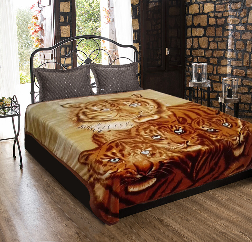 Double Sided 2 PLY Heavy Weighted Blanket Bed Throw Thick Soft & Warm