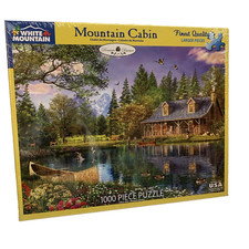 White Mountain - Mountain Cabin 1000pc Puzzle Brand New