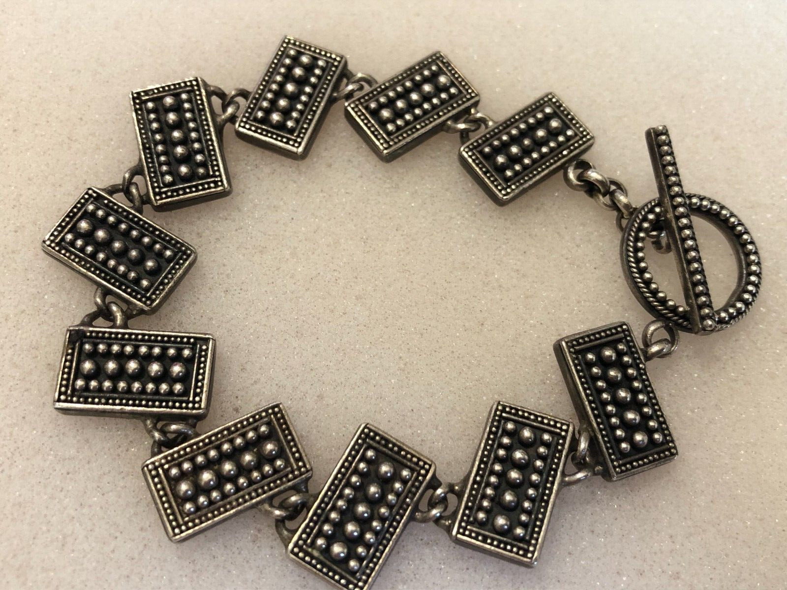 Stunning Solid 925 Sterling Silver Panel Links To… - image 9