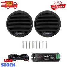 3" inch Marine Bluetooth Speakers Boat Motorcycle Hot tub Stereo with Max Pow...