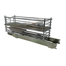 Household Essentials 7" Narrow 2-Tier Sliding Cabinet Organizer #NO1105 (TC)