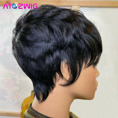 Short Bob Pixie Cut wigs for Black Women Human Hair Wig - Picture 5 of 6