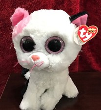 Ty Muffin Cat Pink Black 9” Medium Size January 7 Birthday Red-lined Tag