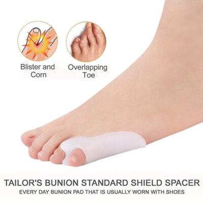 Pedimend  Soft Gel Tailors Bunion Corrector - Little Toe Separators Ballen Pads