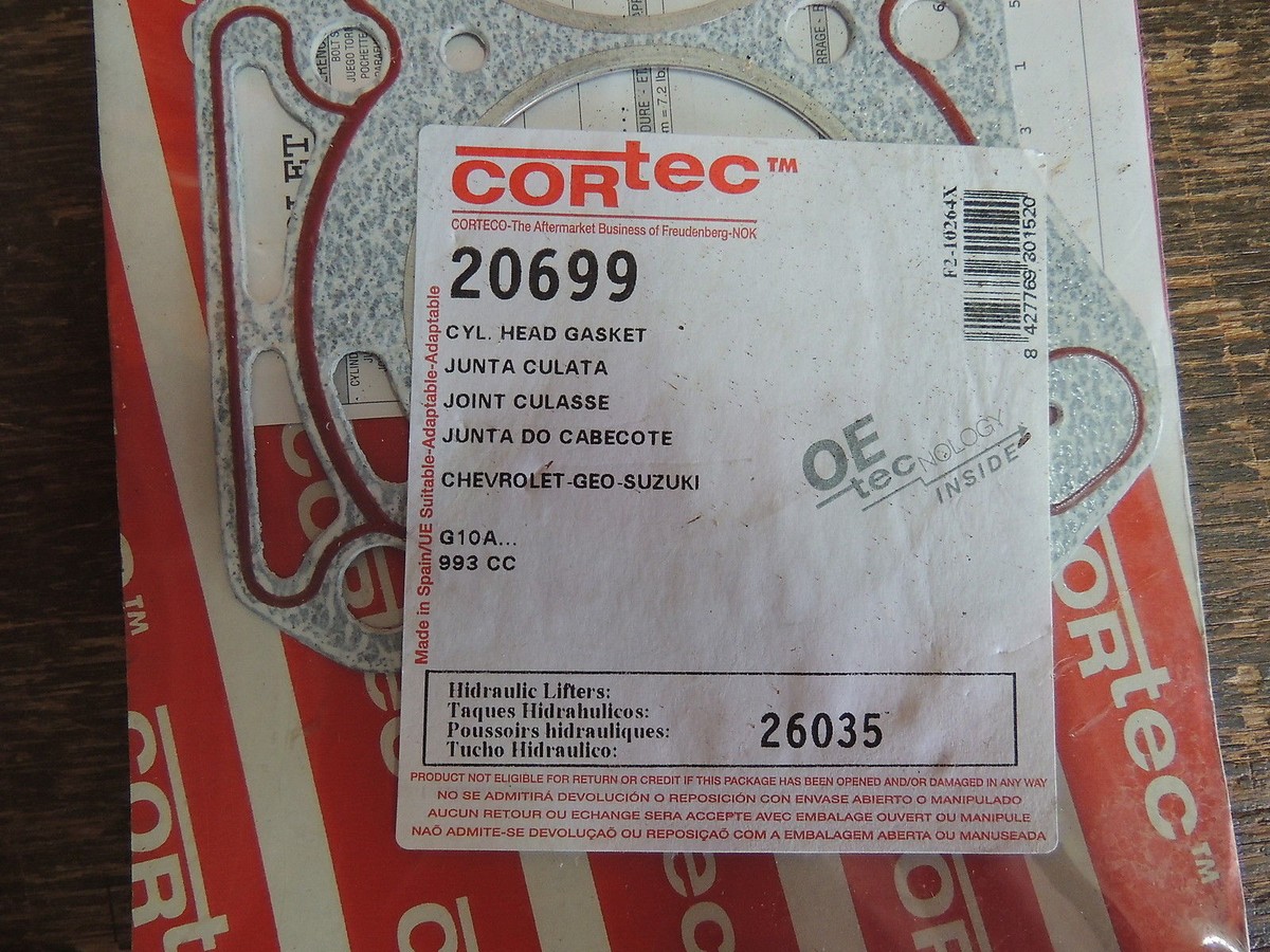 Corteco 20699 Head Gasket Fits 1989-2000 Chevy/Geo/Suzuki 61 CID