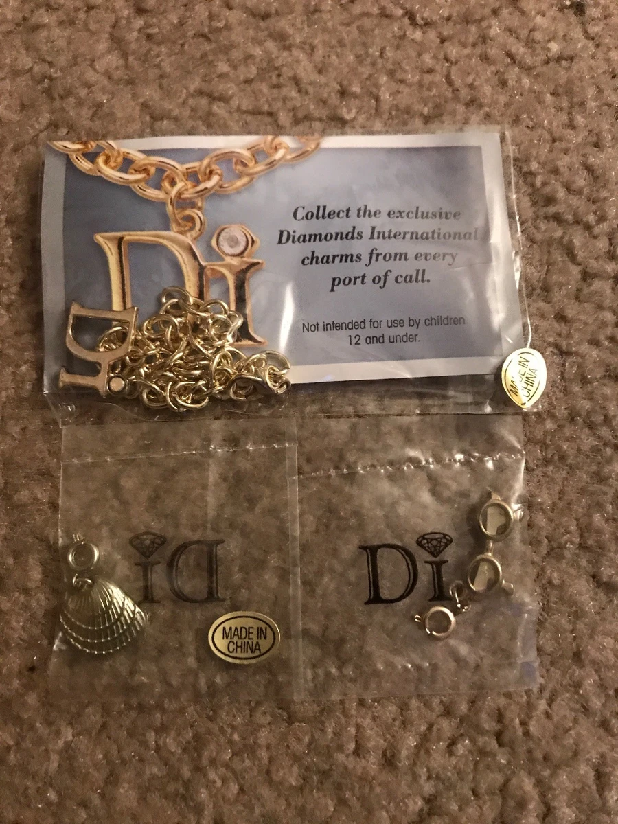 DIAMOND INTERNATIONAL STARTER CHARM BRACELET WITH 2 CHARMS