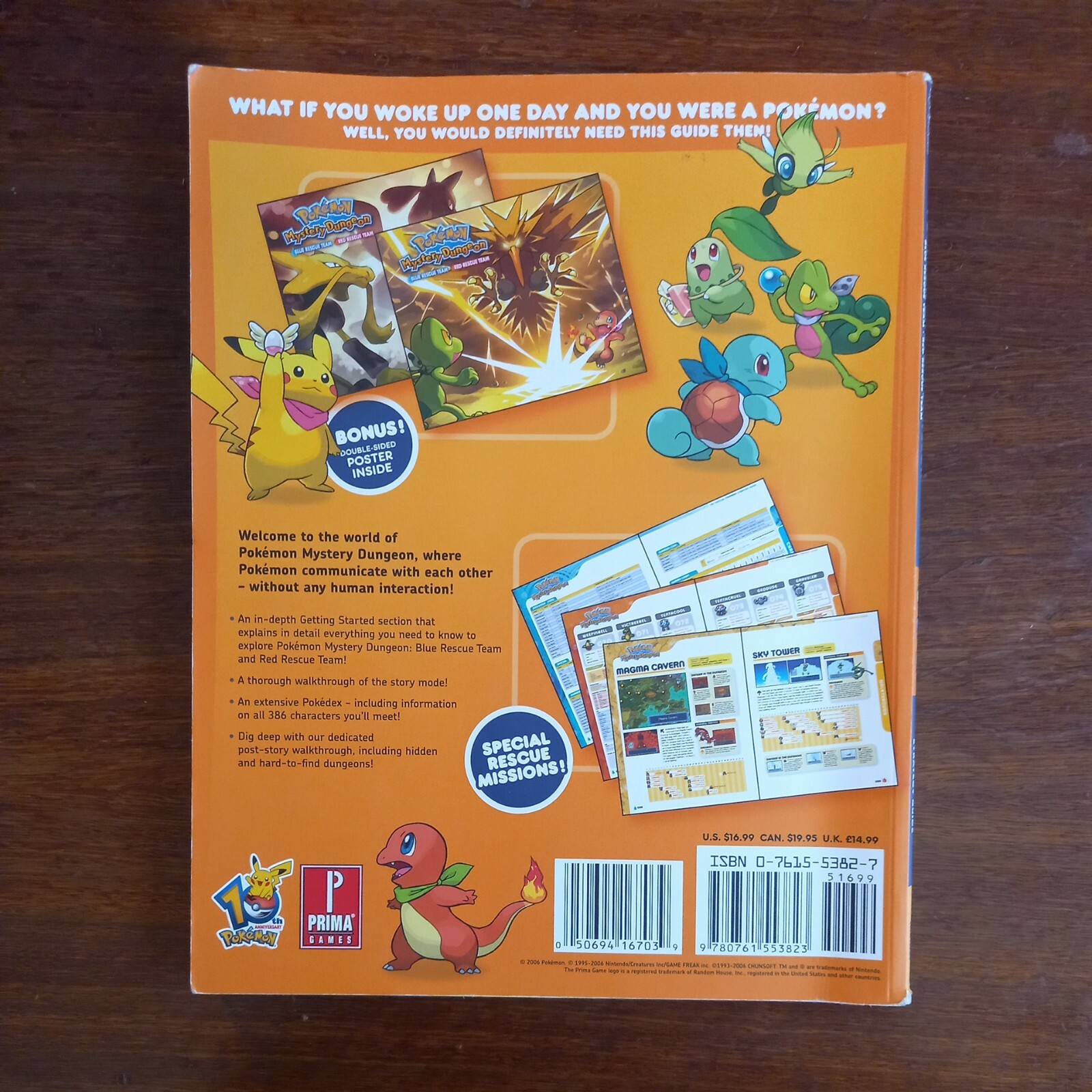 Pokemon Mystery Dungeon Strategy Guide with Poster 2006 Prima Games | eBay