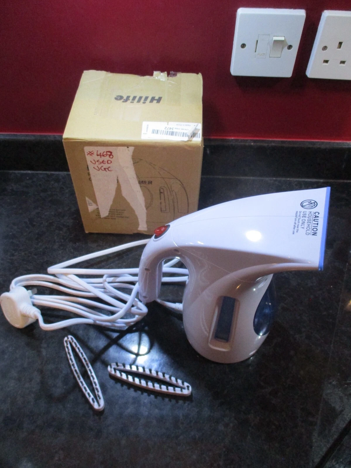 HiLIFE Steamer for Clothes Portable Handheld Design 700W UK PLUG - USED VGC