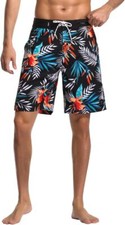 Mens Quick Dry Swim Trunks with Pockets No Mesh Lining Surf Board Shorts