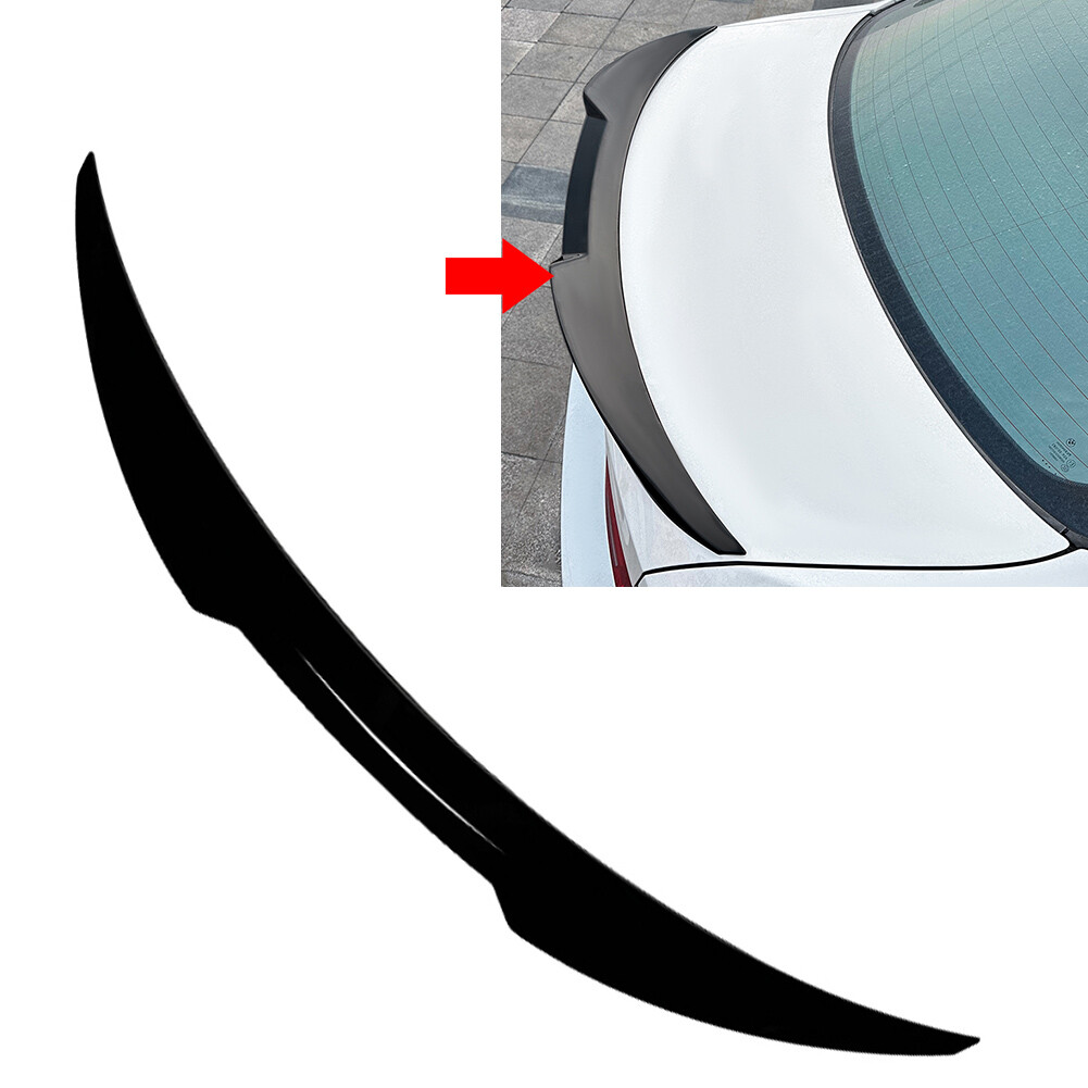 Rear Trunk Boot Spoiler Wing Lip For BMW 3 Series E90 M3 Sedan Glossy Black