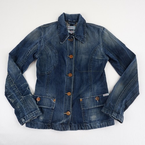 FIRETRAP Denim Jacket Small Adult Blue 