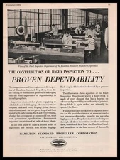 1931 Hamilton Standard Propeller Final Inspection Department Lab Photo  Print Ad