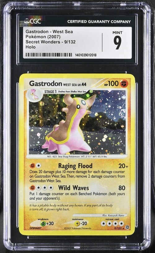Pokemon Gastrodon West Sea 9/132 Holo Diamond & Pearl Secret