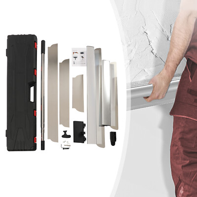 Drywall Skimming Blade Set Blade Combo 12/22/32in 35-80'' Handle Stainless Steel