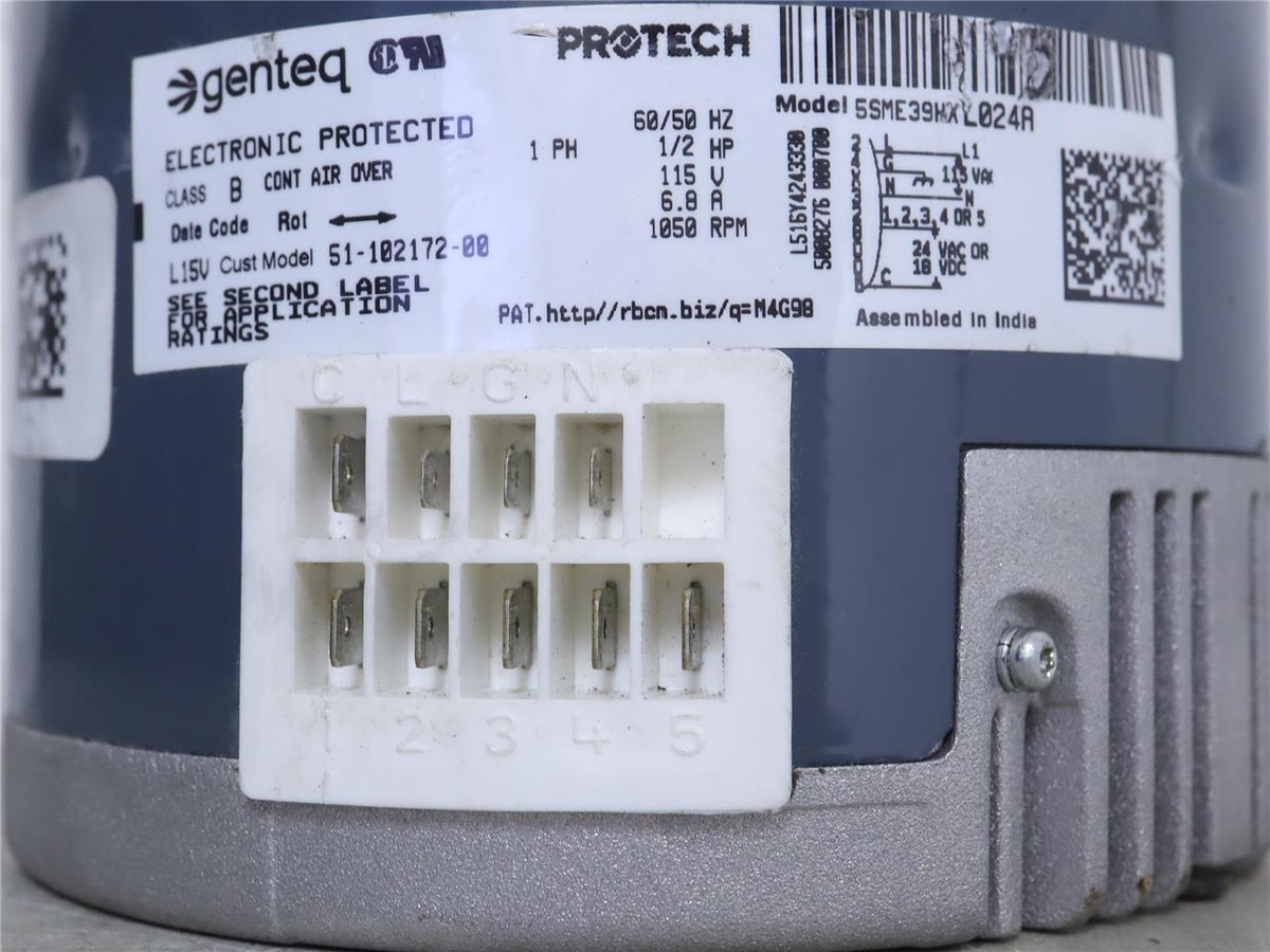 heroページ Genteq endura ECM 5SME39HXL024A Blower Motor 1/2HP 115V 51-102172