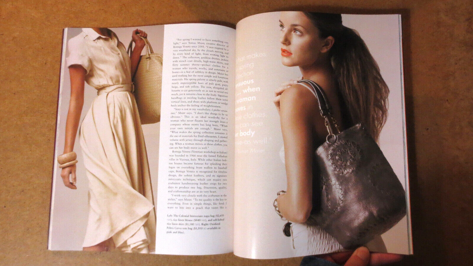 ENTREE Fashion Magazine Catalog Tomas Maier Bottega Veneta JOEL STEIN Handbags