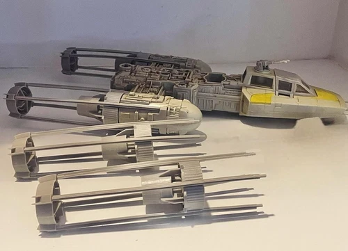 VINTAGE KENNER STAR WARS Y Wing Engine Set Complete Replacement Part REPRO 1983