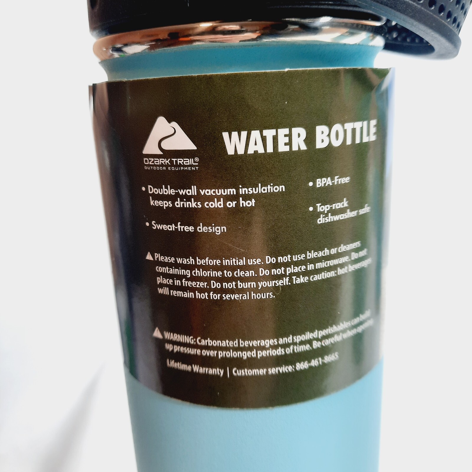 Ozark Trail 24 oz Stainless Steel Hot/Cold Water Bottle Double Wall