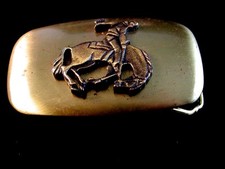 Western Rodeo Horse Bowing Cowboy Belt Buckle no. 445
