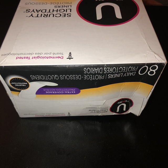 U By Kotex Lightdays Liners Extra Coverage Unscented 80 Count For Sale Online Ebay