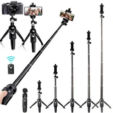 Universal Selfie Stick Tripod Stand for Cell Phone camera with Bluetooth Remote