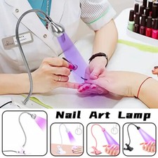 Nail Art Lamp Mini USB Gel Manicure New Salon Tools UV Dryer Light Clip-On Desk