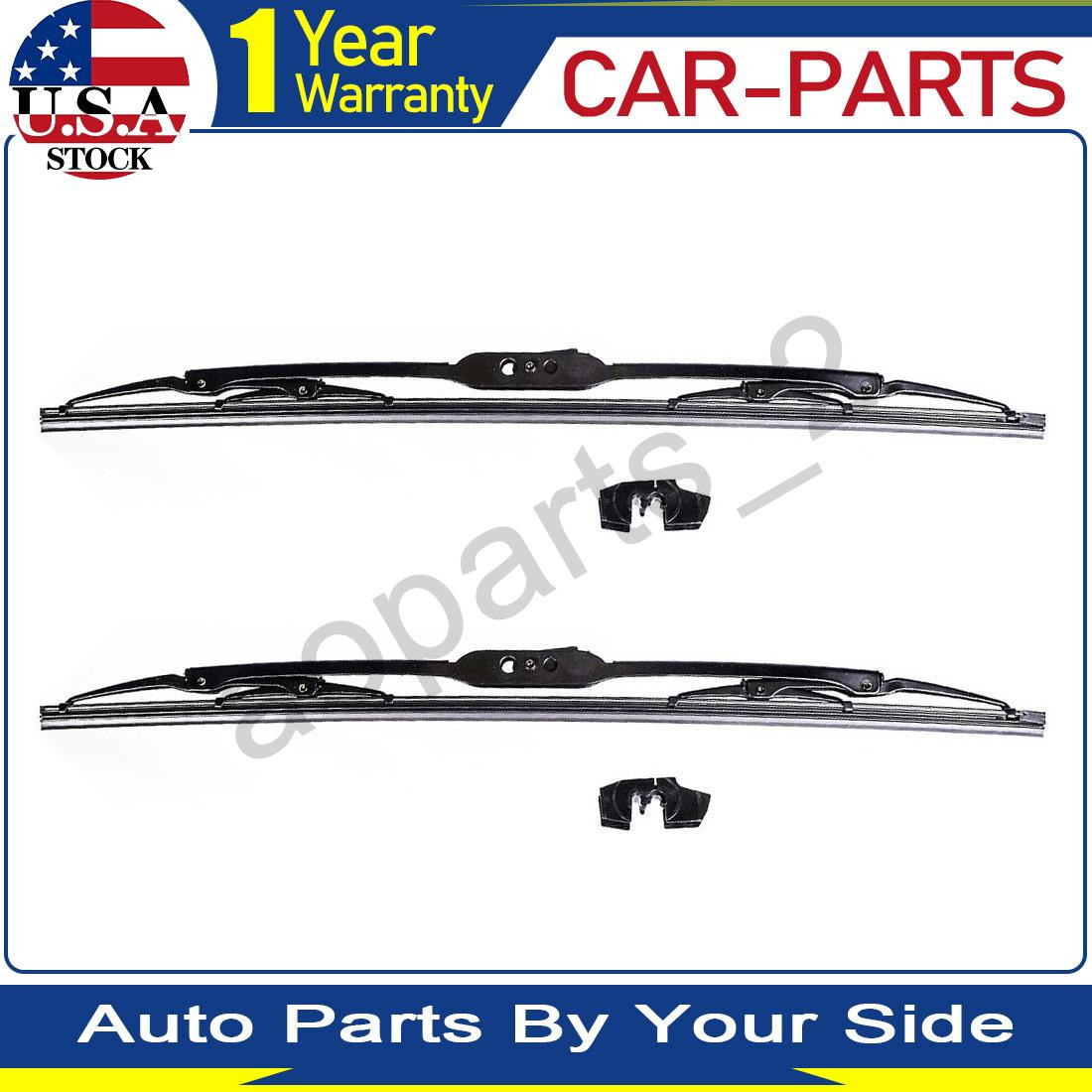 Front Windshield Wiper Blade DENSO 2x For Ford Tempo 1985 1984