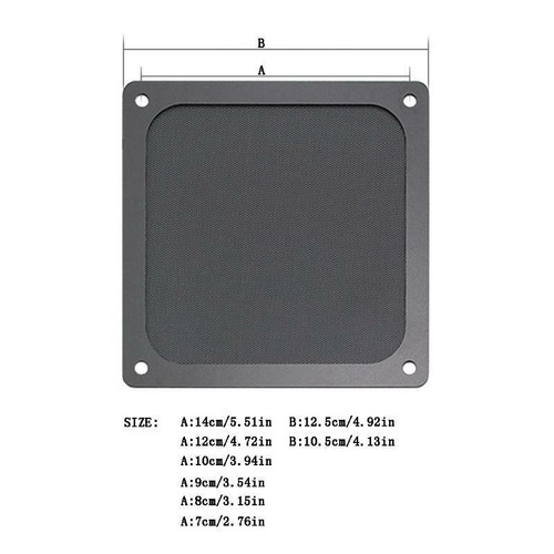 Magnetic Dust Filter Dustproof Mesh Cover Guard Net for Fan PC Computer Cases - Photo 6/15