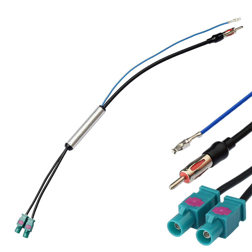 Dubbele fakra auto-antenne adapter van Keple | dubbele fakra auto antenne aansluiting voor 3e generatie radio's in RCD, RNS310, RNS, MFD radio | Twin Fakra adapter