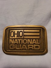 Ohio National Guard Military Belt Buckle Raye 3 1/8" x 2 1/8"