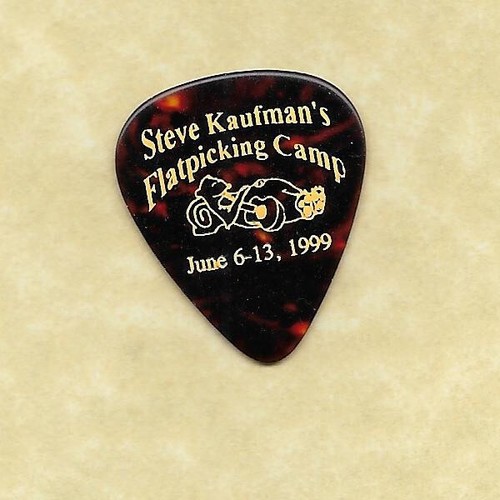 Steve Kaufman's Flatpicking Camp 1999 promo guitar pick