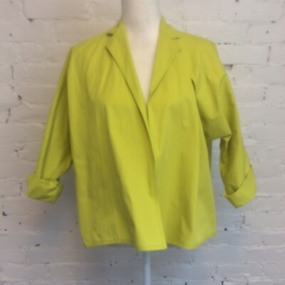 Sofie D'hoore cropped Crete Jacket Green Yellow size 34 Spring Slouchy