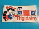 Rare Autocollant ancien sticker vintage publicitaire 1950 frigidaire x1