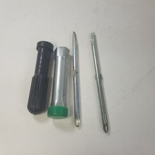 Lot Of 2 Vintage Multi-bit Screwdrivers Flat Slotted Phillips Interchangeable Lot Of 2 Vintage Multi-bit Screwdrivers Flat Slotted Phillips Interchangeable