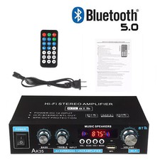 600W Bluetooth 5.0 Power Amplifier Stereo Amplifier Audio AMP Car Home Black NEW