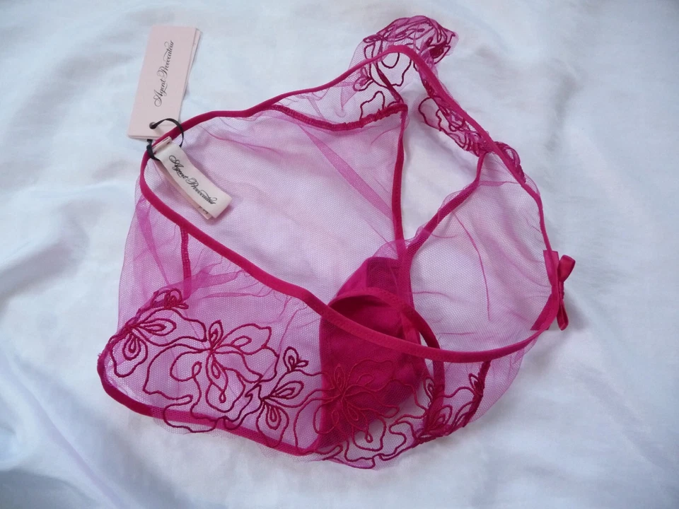 8, Agent Provocateur June Brief, malla rosa y roja, AP talla 2, NUEVO Foto 3 de 4