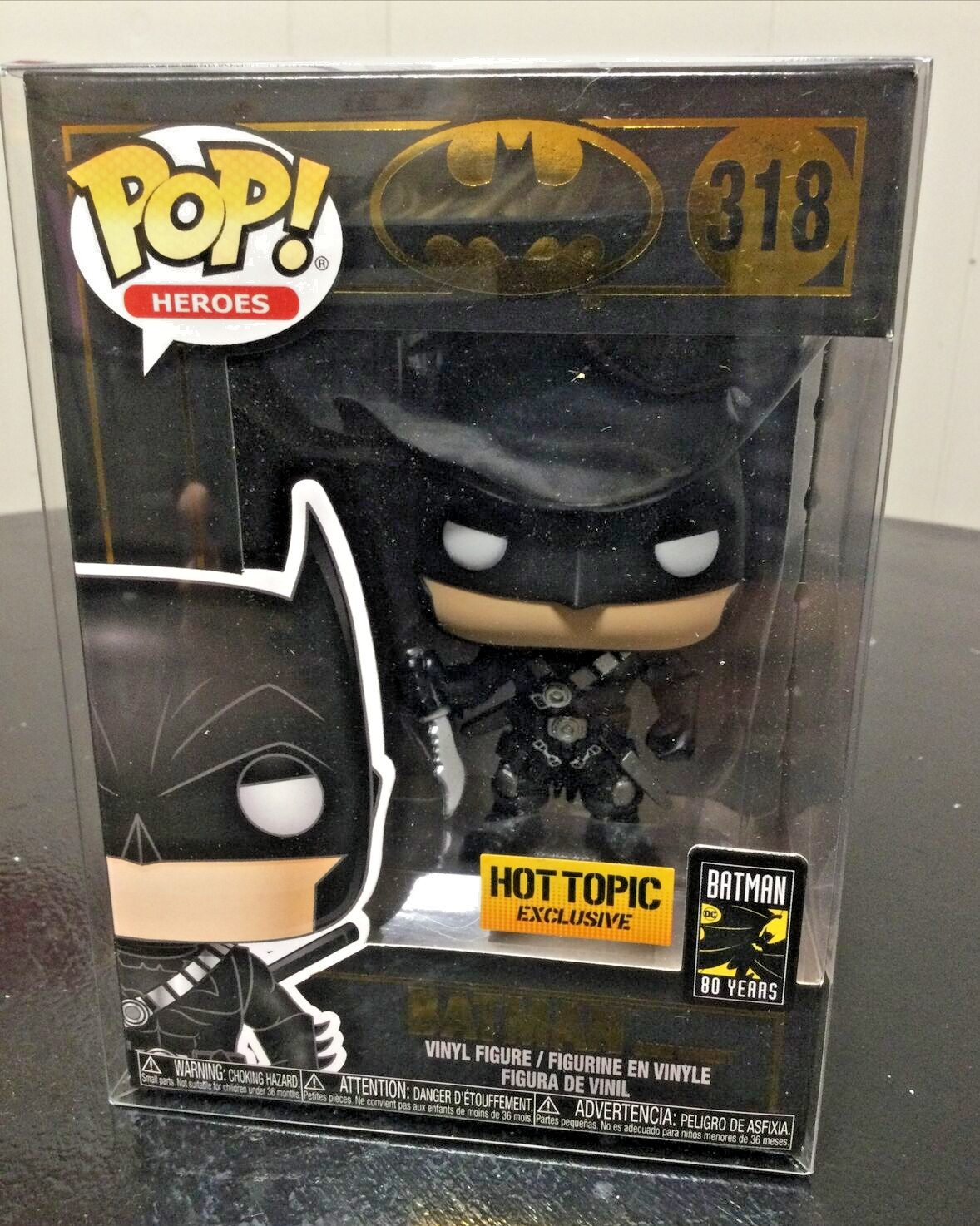 Funko Pop! Dc Universe Batman Grim Knight Hot Topic (Exclusive) #318 W/Protector