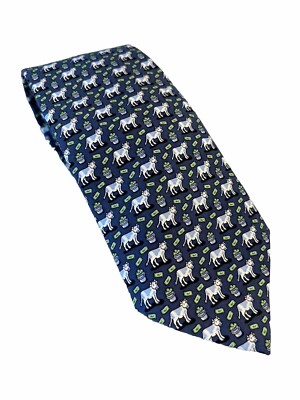 Vineyard Vines Custom Made  CASH COW  Silk Neck Tie