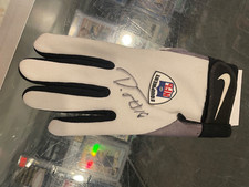 DIONTAE JOHNSON PITTSBURGH STEELERS GAME USED GLOVE SIGNED WHITE BLACK JSA