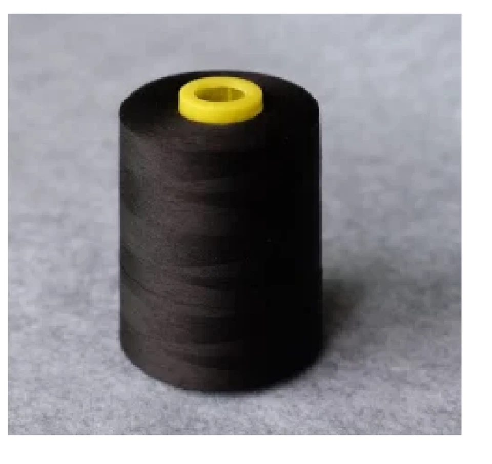 BLACK Viscose Rayon Yarn Thread Jewelry Tassel Making Embroidery Crafts 1 Spool - Image 2 of 3