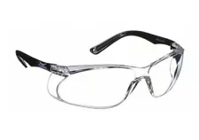(12) Condor Safety Glasses 4VCK2B Polycarbonate  Anti Scratch Clear Black