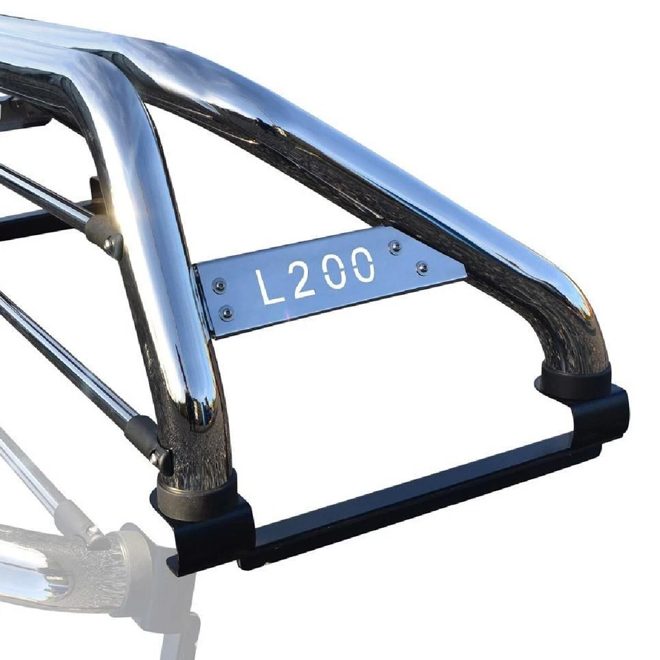 Barra antivuelco trasera deportiva trasera de acero inoxidable para Mitsubishi L200 Triton 2019-2024 - Imagen 3 de 4