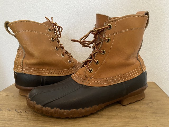 Vtg. LL BEAN Womens Classic 8 Inch Boots Leather Rubber Size 9 D Vtg. LL BEAN Womens Classic 8 Inch Boots Leather Rubber Size 9 D