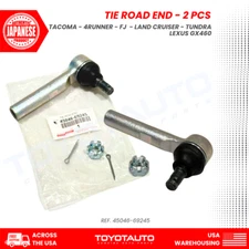 Genuine Toyota 10-24 4Runner FJ Prado GX460 Tie Road End 2 pcs 45046-69245