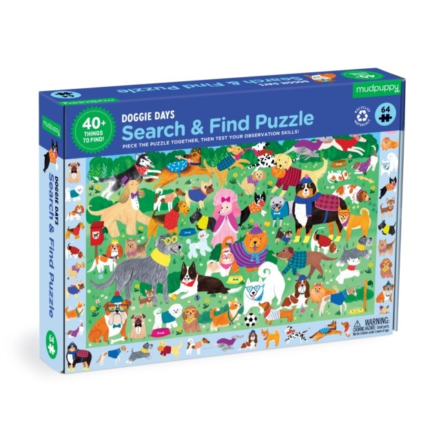 Dog Park 64 piece Search and Find Puzzle 9780735378919