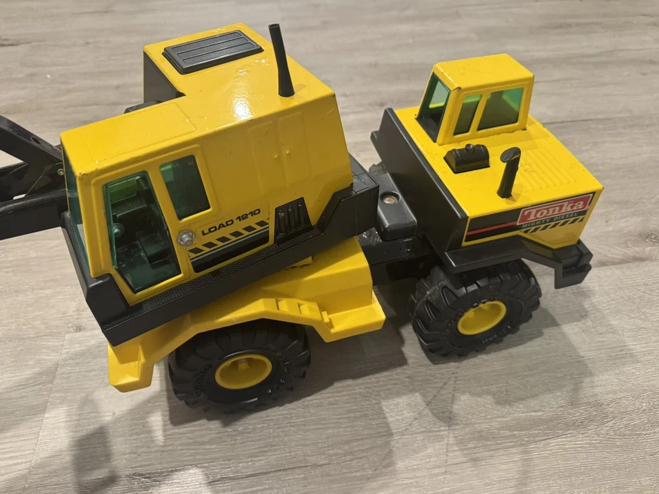 Retroexcavadora Steel Tonka 3931-A 1980 cargador de carga 1210 Mighty turbo diésel excavadora Foto 2 de 4