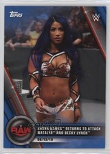 2020 Topps Wwe Womens Division Raw Blue 425 Sasha Banks 67 13iq
