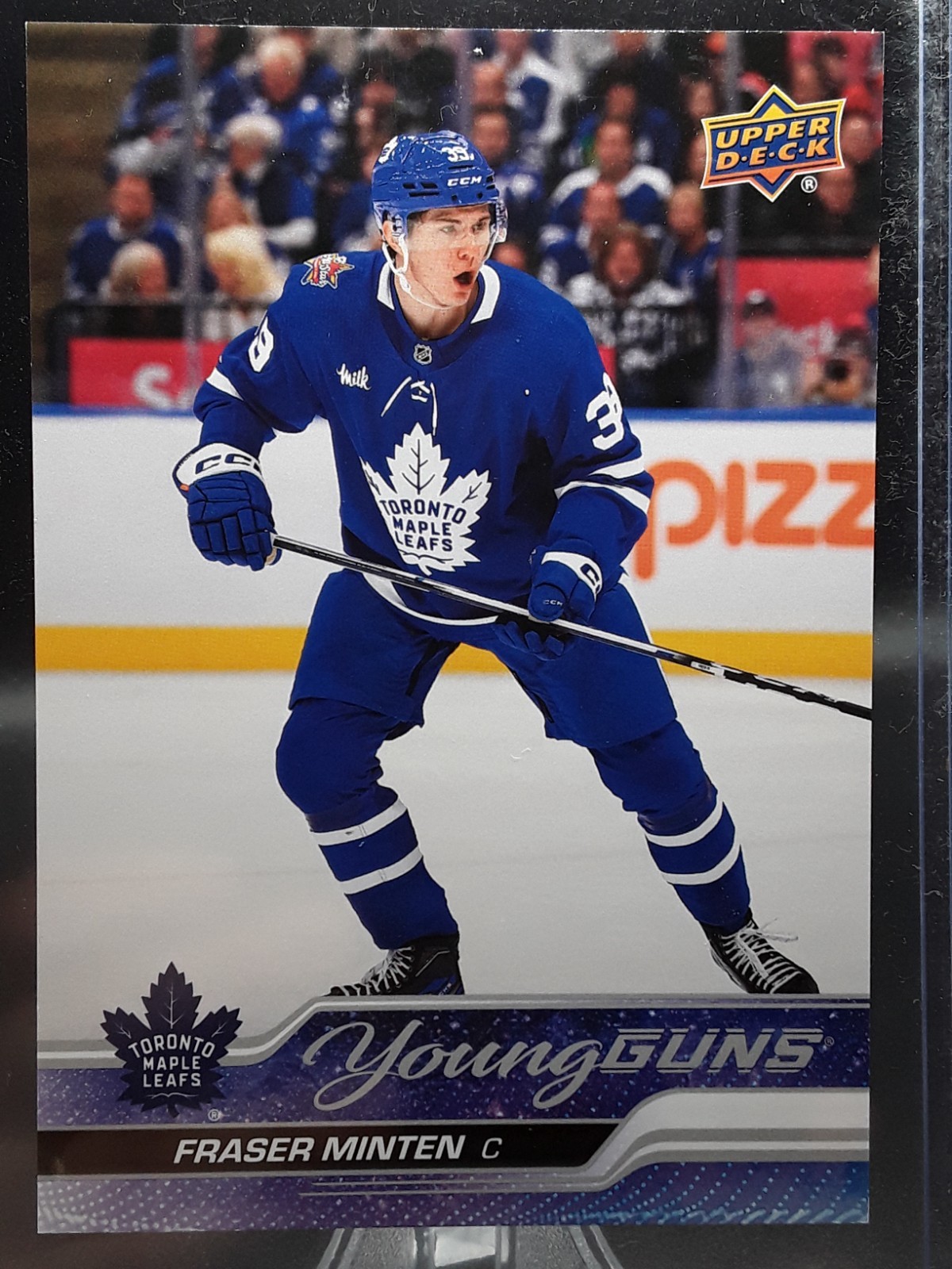 2023-24 Upper Deck Young Guns Oversized JUMBO Fraser Minten Rookie #482 RC